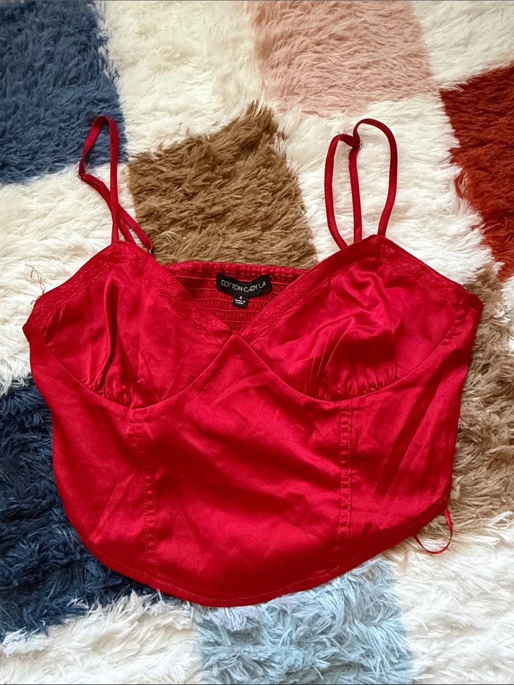 Cotton Candy LA Red Top